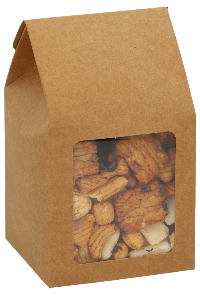 Cadeaudoosjes Kura Kraft Met Venster 8.9x8.9x16.5cm 25stuks