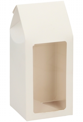 Cadeaudoosjes Kura Wit Glans Met Venster 9x9x21.5cm 25stuks Cadeaudoosjes Kura Wit Glans Met Venster 9x9x21.5cm 25stuks