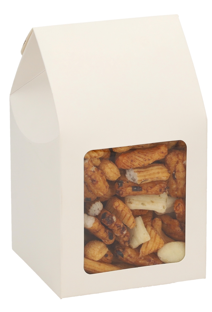 Cadeaudoosjes Kura Wit Glans Met Venster 9x9x16.5cm 25stuks