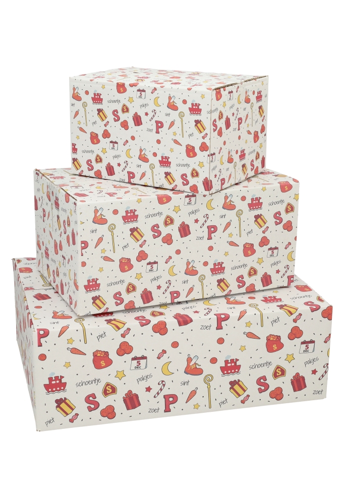 Geschenkdozen Sintprint 31x20x14cm 30stuks