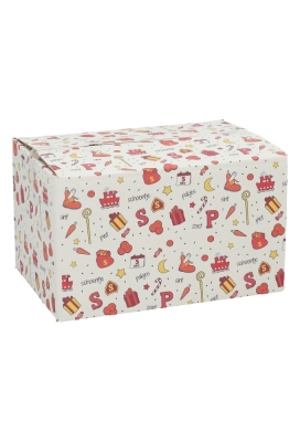 Geschenkdozen Sintprint 21.5x15x12cm 30stuks Geschenkdozen Sintprint 21.5x15x12cm 30stuks