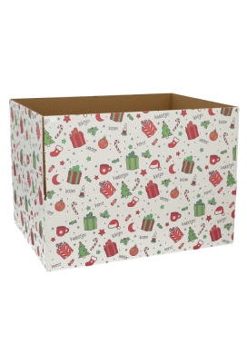 Geschenkdozen Kerstprint 39x29x13cm 15stuks Geschenkdozen Kerstprint 39x29x13cm 15stuks