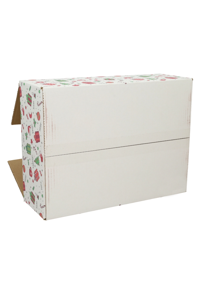 Geschenkdozen Kerstprint 39x29x13cm 15stuks