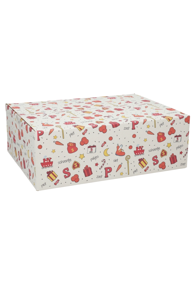 Geschenkdozen Sintprint 39x29x13cm 15stuks Geschenkdozen Sintprint 39x29x13cm 15stuks