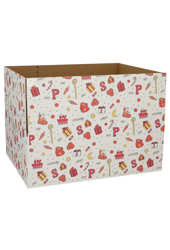 Geschenkdozen Sintprint 39x29x13cm 15stuks Geschenkdozen Sintprint 39x29x13cm 15stuks