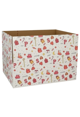 Geschenkdozen Sintprint 39x29x13cm 15stuks Geschenkdozen Sintprint 39x29x13cm 15stuks