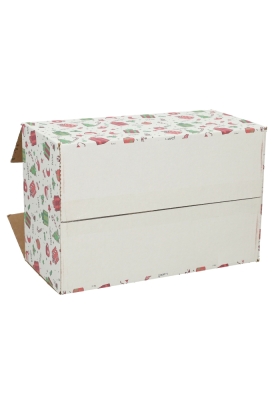 Geschenkdozen Kerstprint 31x20x14cm 30stuks Geschenkdozen Kerstprint 31x20x14cm 30stuks