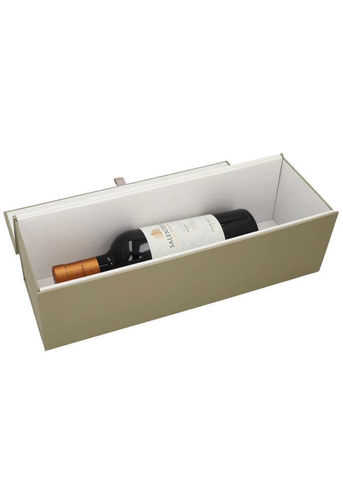 Luxe Magneetdozen Wijnfles Rioja Magnum Taupe Mat 12x12x40.5cm 25stuks