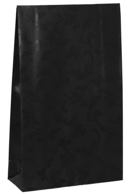 Luxe Kadozakjes Mila Zwart Barok & Plakstrip 14x5.5x23cm 50stuks Luxe Kadozakjes Mila Zwart Barok & Plakstrip 14x5.5x23cm 50stuks