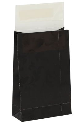 Luxe Kadozakjes Mila Zwart Barok & Plakstrip 10x4x15.7cm 50stuks Luxe Kadozakjes Mila Zwart Barok & Plakstrip 10x4x15.7cm 50stuks
