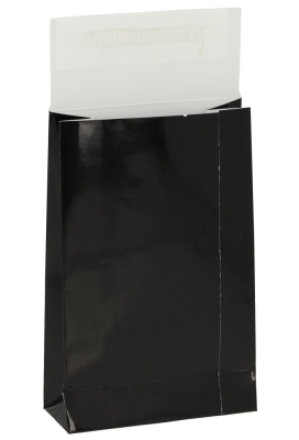 Luxe Kadozakjes Mila Glans Zwart & Plakstrip 10x4x15.7cm 50stuks Luxe Kadozakjes Mila Glans Zwart & Plakstrip 10x4x15.7cm 50stuks