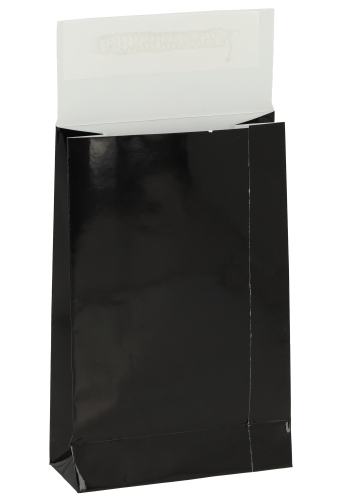 Luxe Kadozakjes Mila Glans Zwart & Plakstrip 10x4x15.7cm 50stuks