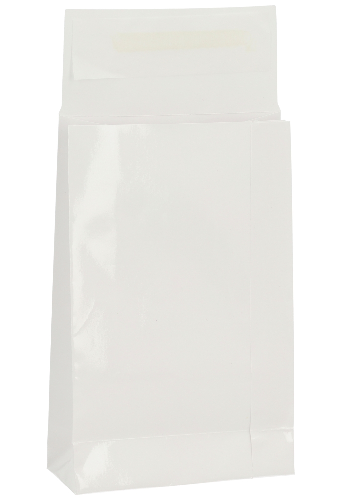 Luxe Kadozakjes Mila Glans Wit & Plakstrip 10x4x15.7cm 50stuks Luxe Kadozakjes Mila Glans Wit & Plakstrip 10x4x15.7cm 50stuks