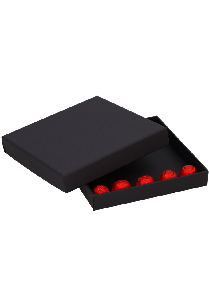 Luxe Geschenkdoosje 1400gr Sydney Zwart Mat 17.3x17.3x2.5cm 10stuks
