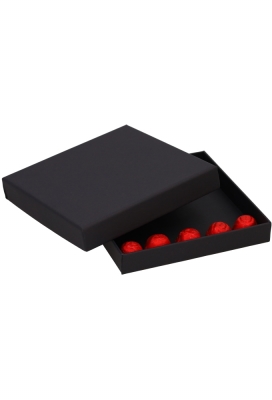 Luxe Geschenkdoosje 1400gr Sydney Zwart Mat 17.3x17.3x2.5cm 10stuks