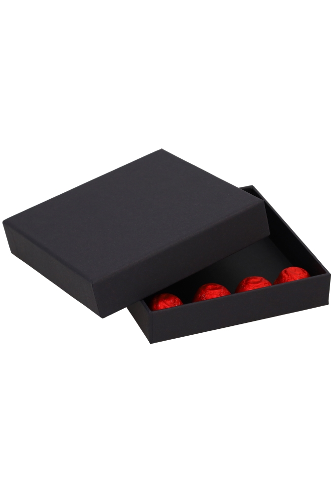 Luxe Geschenkdoosje 1400gr Sydney Zwart Mat 13.2x13.2x2.5cm 10stuks
