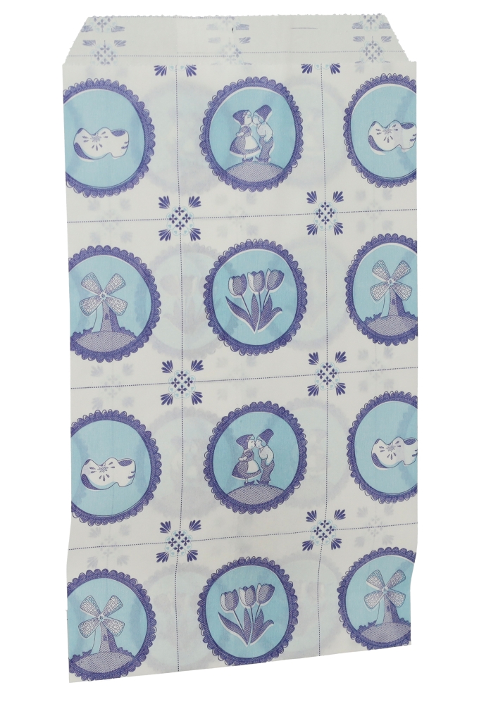 Kadozakjes Kraft Hollands Delfts Blauw Tegeltje 12x19cm 1000stuks