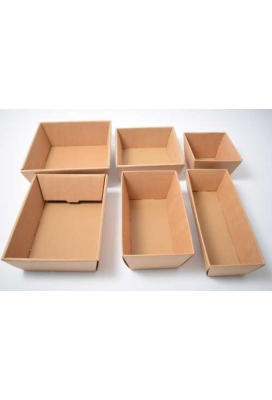 Geschenkdoos Korf Bardi Naturel Glad 21x21x9cm 50stuks