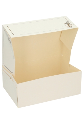 Gebaksdoos Wit Met Klep 21x14x8cm 250gram 300stuks