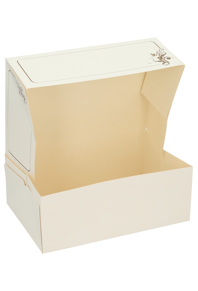 Gebaksdoos Wit Met Klep 21x14x8cm 250gram 300stuks