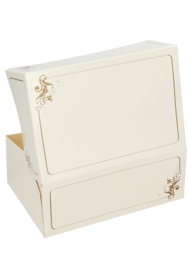 Gebaksdoos Wit Met Klep 21x14x8cm 250gram 300stuks