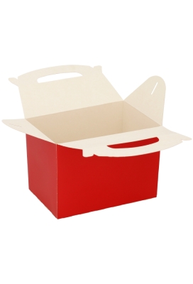 Draagdoos Lunchbox Danau Rood 17.3x11.4x12.3cm 25stuks