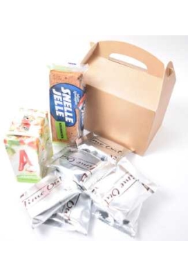 Draagdoosjes Danau Kraft 17.3x11.4x12.3cm 25stuks