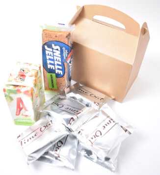 Draagdoosjes Danau Kraft 17.3x11.4x12.3cm 25stuks