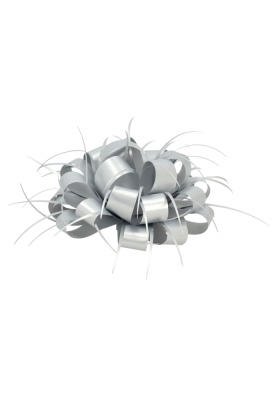 Bows Strik Trente 11cm Zilver Metallic Mat met plakker 20 stuks Bows Strik Trente 11cm Zilver Metallic Mat met plakker 20 stuks
