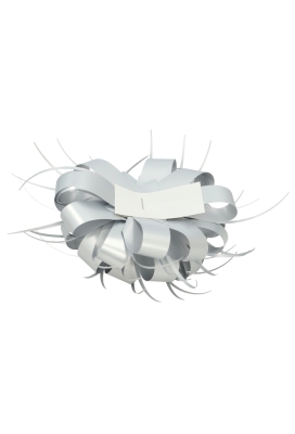 Bows Strik Trente 11cm Zilver Metallic Mat met plakker 20 stuks Bows Strik Trente 11cm Zilver Metallic Mat met plakker 20 stuks