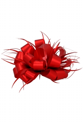Bows Strik Trente 11cm Rood Metallic Mat met plakker 20 stuks Bows Strik Trente 11cm Rood Metallic Mat met plakker 20 stuks