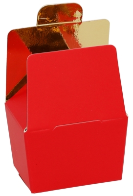 Bonbondoosjes Rood Nera Voor 1 Bonbons 4x3x3cm 25stuks OP is OP