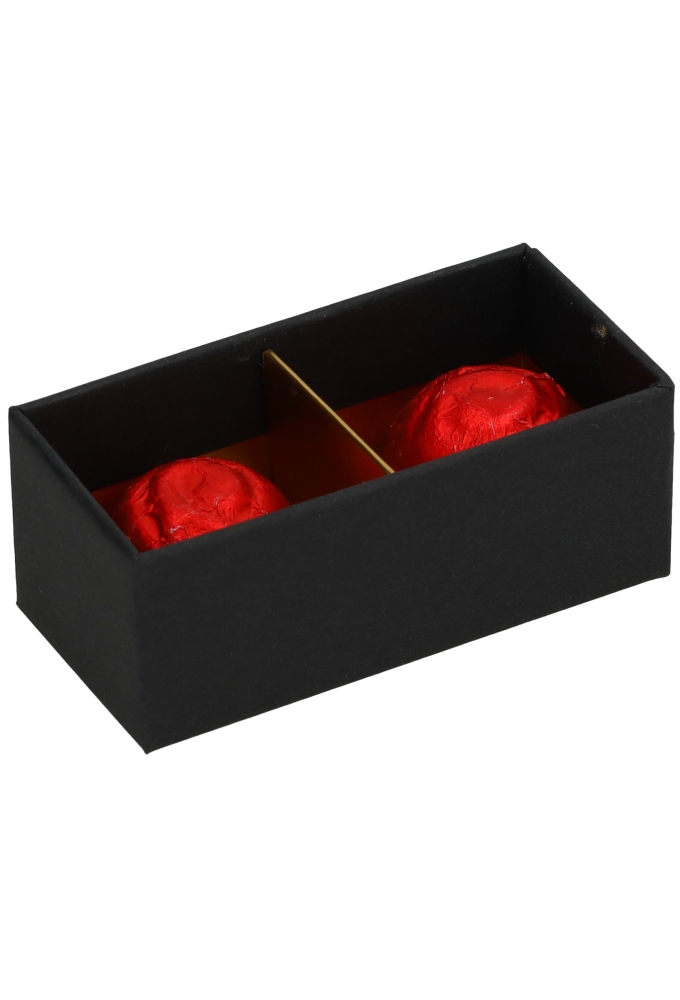 Bonbondoosjes Mat Zwart & Venster 2 Bonbons FSC® 7.4x3.5x2.8cm 10stuks