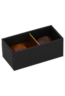 Bonbondoosjes Mat Zwart & Venster 2 Bonbons FSC® 7.4x3.5x2.8cm 10stuks