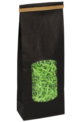 Blokbodemzakjes Lunaro Zwart Venster 10x5.5x29cm 400ml 90grams 100stuks