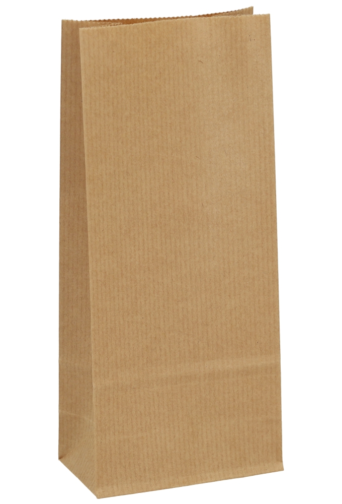 Blokbodemzakjes Lunaro Kraft Blanco 8.5x5x20.5cm 250ml 100stuks