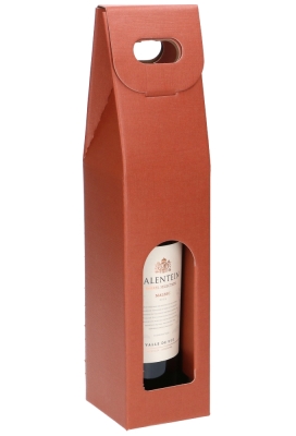 Wijndozen Vigo Koper & Venster 1 fles 9x9x38.5cm 49stuks Wijndozen Vigo Koper & Venster 1 fles 9x9x38.5cm 49stuks