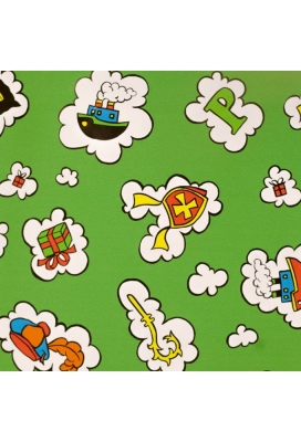 Sintpapier Trendy Sint Present Groen 30cm x 200meter Sintpapier Trendy Sint Present Groen 30cm x 200meter