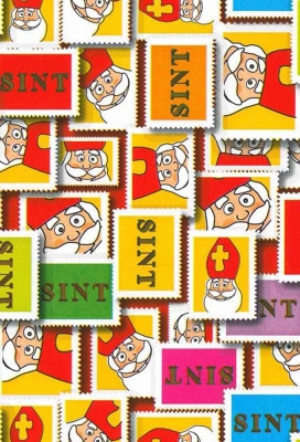 Sintpapier Trendy 70grs Sint Postzegelmix 30cm x 200meter Sintpapier Trendy 70grs Sint Postzegelmix 30cm x 200meter