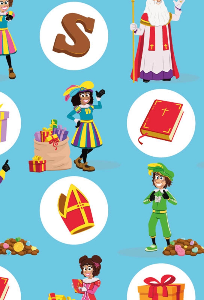 Sintpapier Trendy 70grs Pieten Pret Blauw 30cm  x  200meter