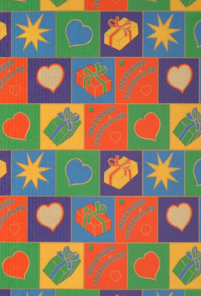 Sintpapier Kraft Wit 70grs Kleurenvreugde Blokjes 70cm  x  200meter