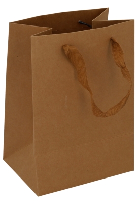 Kadotasjes Trazo Kraft Met PET Venster FSC® 18x13x25cm 10stuks Kadotasjes Trazo Kraft Met PET Venster FSC® 18x13x25cm 10stuks