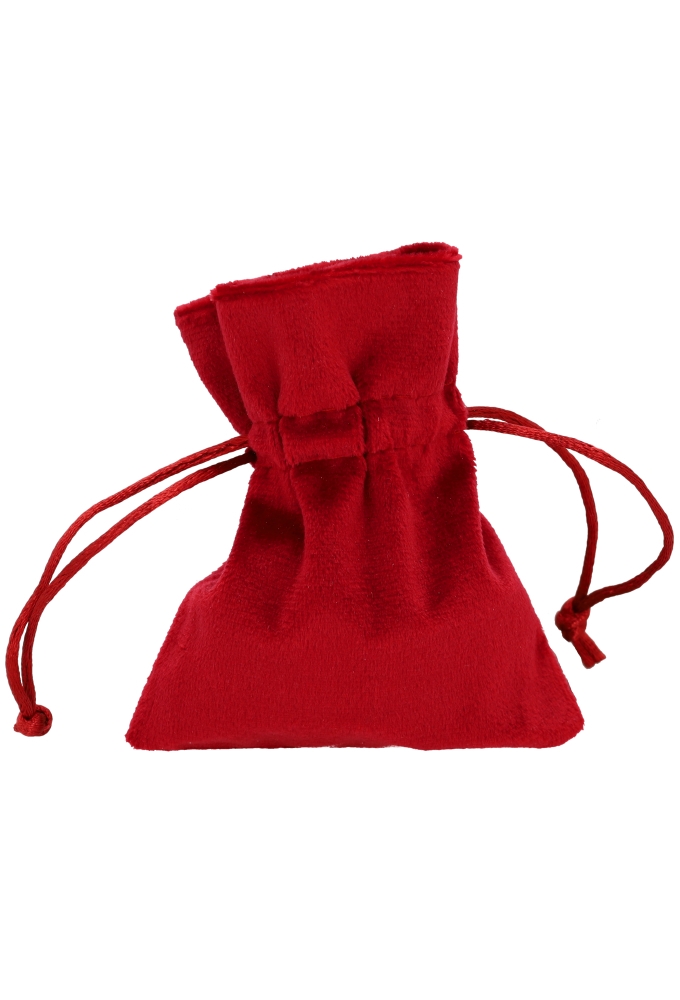 Luxe Mat Velvetzakjes Bordeaux Met Koord Klein 8x10cm 10stuks