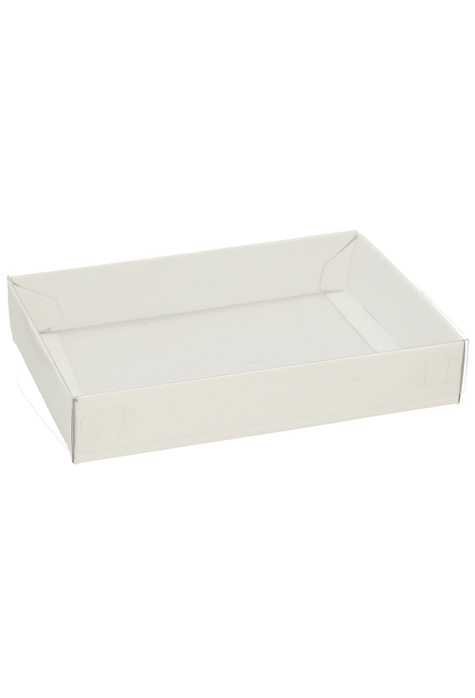geschenkdoos Met Venster A5 Laag Wit Mat 21.5x15x4cm 25stuks OP IS OP