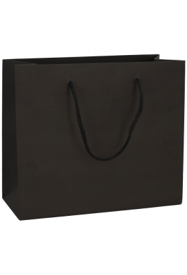 Luxe Papierentas Mat Luzon Zwart & Koord 28x12x24cm 10stuks Luxe Papierentas Mat Luzon Zwart & Koord 28x12x24cm 10stuks
