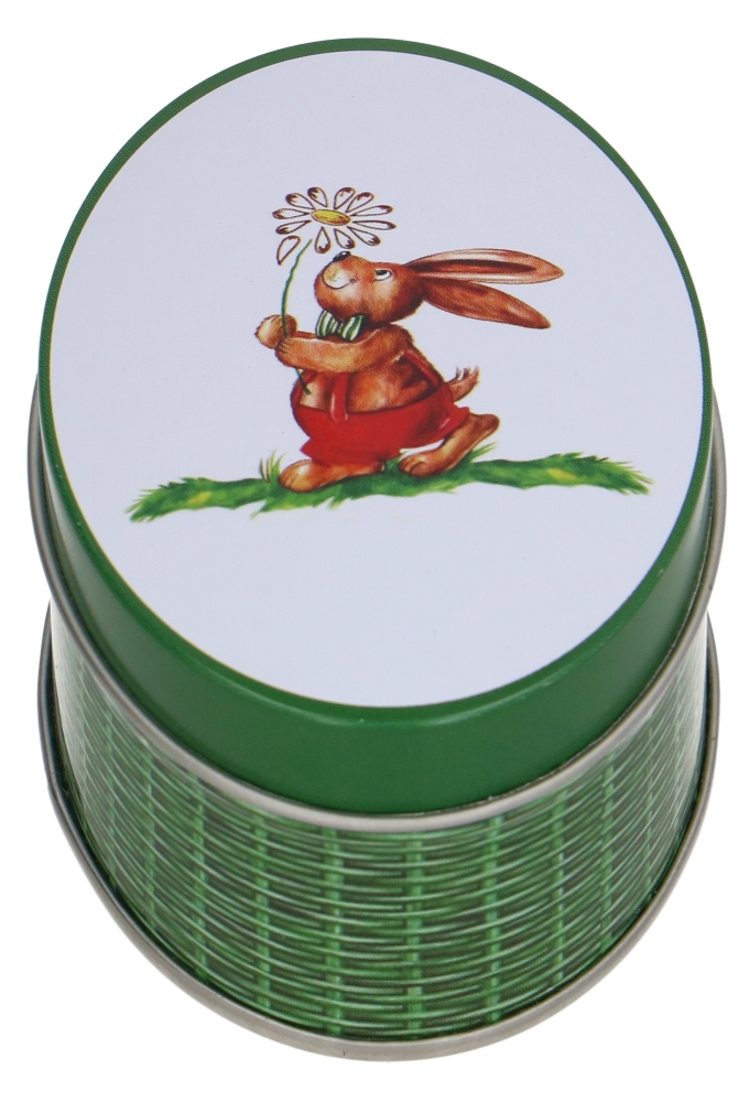 Blikken Ovale Paas blikken 8.1x5.5x3.5cm 6stuks