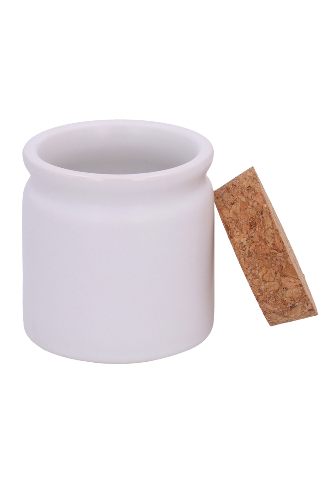Keramieken Potje Met Kurk 6.8x6.7cm 6stuks