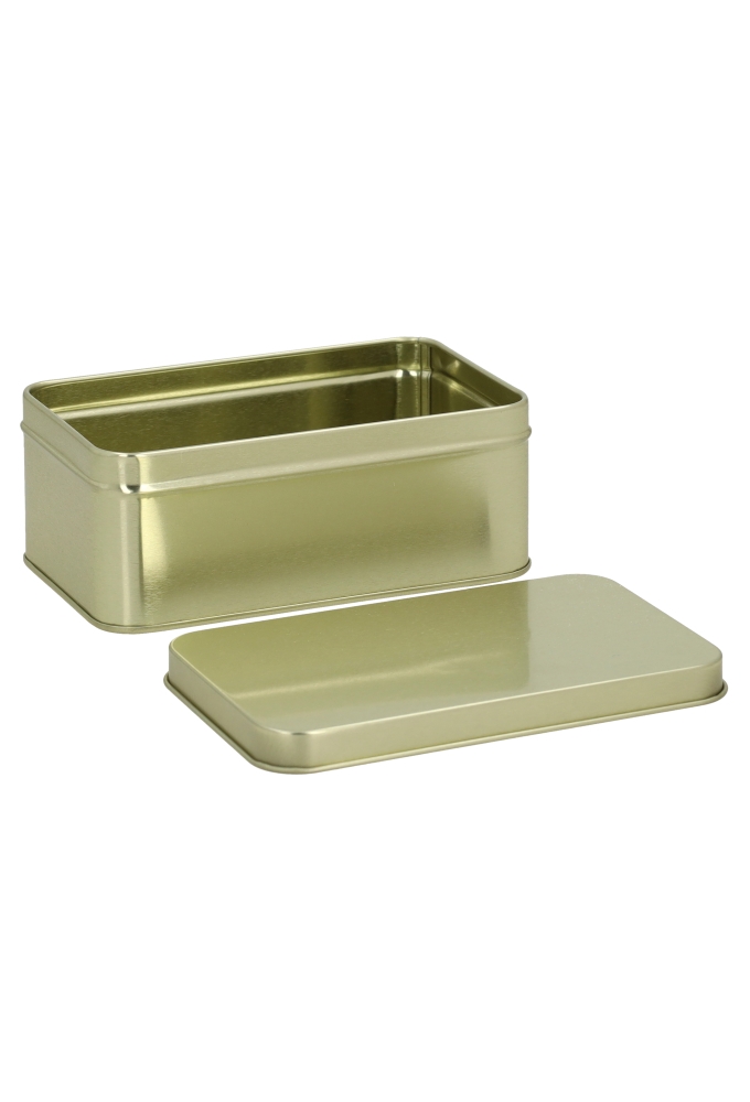 Blikken Goud Rechthoekig 14x8.7x5.5cm 12stuks