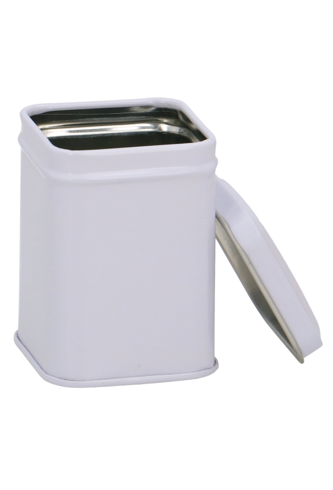 Blikken Blanco Wit Vierkant 25gr 4.4x4.4x6cm 24stuks