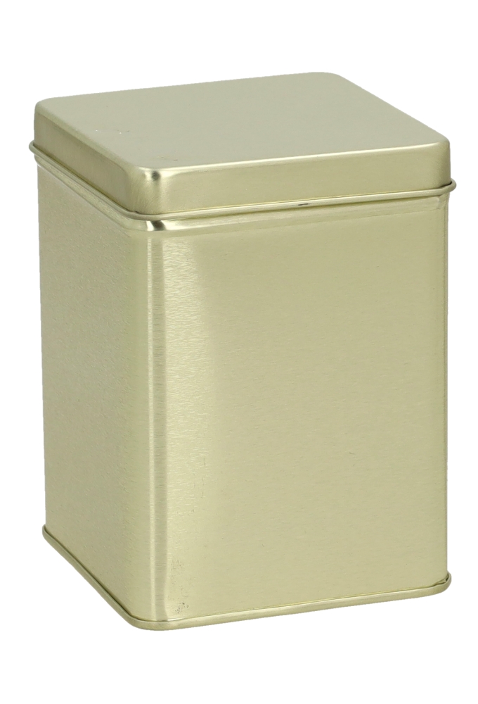 Blikken Goud Vierkant 100gr 7.6x7.6x10cm 12stuks